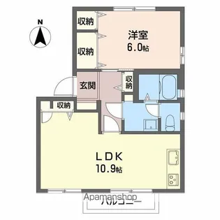 ハイツピースフル A【1階】の間取り