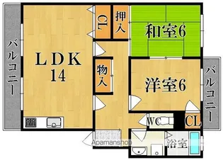 グリーンプラザマサキ【1階】の間取り