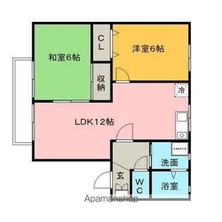 アーバンライフ津福【1階】の間取り