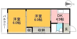 コーポ愛宕【3階】の間取り