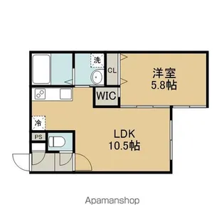 PRIOR恵庭Ⅱ【2階】の間取り