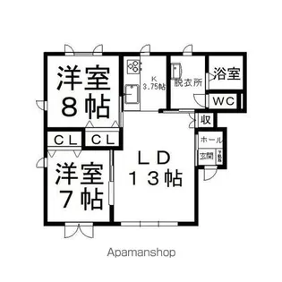 M・ルモンドⅢ【1階】の間取り