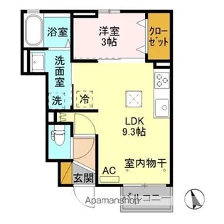 グランテラス紫塚【1階】の間取り