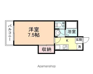 サントピア桜谷【203号室】の間取り