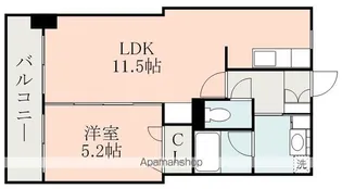 NICEマンションIT九品寺【5階】の間取り