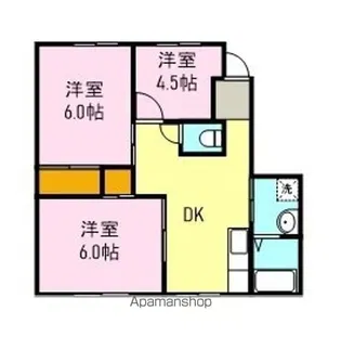 グリーンハイツ稲葉【103号室】の間取り