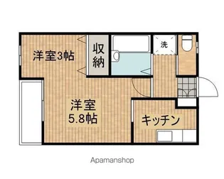 トムテ2号館【101号室】の間取り