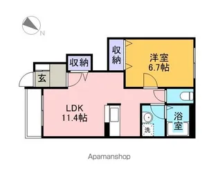 リヨン【1階】の間取り