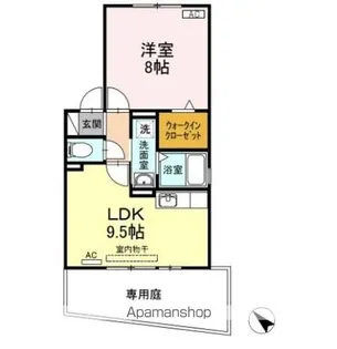 ラグラス【1階】の間取り