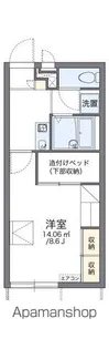 レオパレスサンサーラ【1階】の間取り
