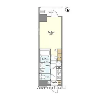 プライムアーバン台東根岸【5階】の間取り
