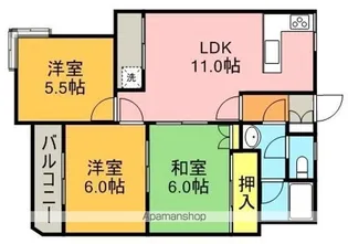 ファミール辰起【205号室】の間取り