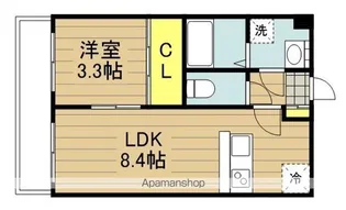 エクセレンテ蕨【103号室】の間取り