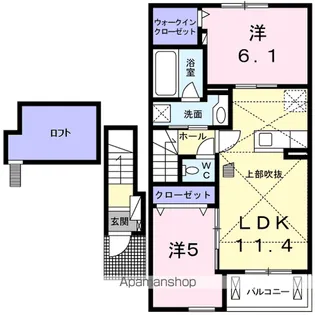 HEART HOUSE Ⅰ【2階】の間取り