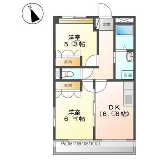 カメリアSK【1階】の間取り