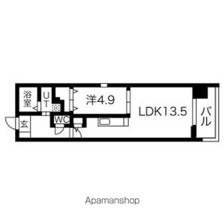 THE BRICKS(ザ ブリックス)【1001号室】の間取り