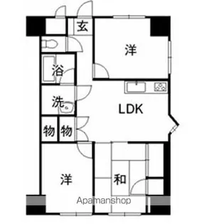 香川県観音寺市茂木町2丁目【マンション】の間取り