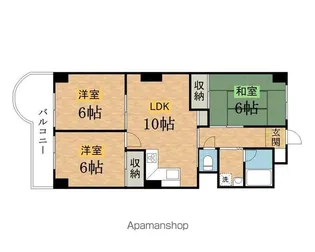 エントピア田代【203号室】の間取り