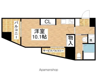ライブコート千種【4階】の間取り