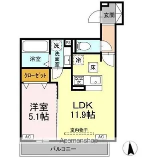 AMABILE【1階】の間取り