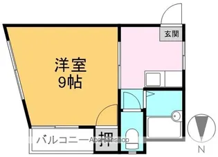 サンビューササヒラ【303号室】の間取り