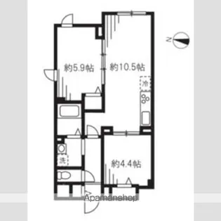 エルファーロ駒沢公園Ⅰ【1階】の間取り