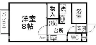 ヴィラパラティーノ【203号室】の間取り