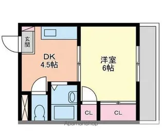瀬戸海マンション【3階】の間取り