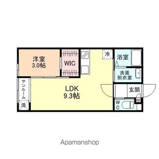 FIRST SQUARE D棟【1階】の間取り