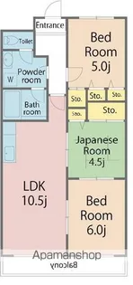 リアライズ鳴門【207号室】の間取り