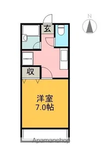 アイレストホワイト【202号室】の間取り