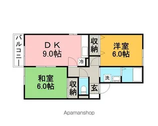 サンハイム SーA【2階】の間取り
