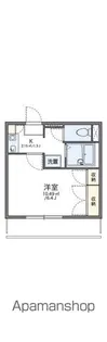 レオパレスカサベルデ【2階】の間取り