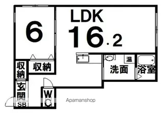 ハウスポート桂木【1階】の間取り