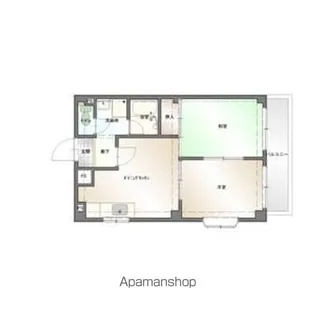 マンションブリッジ88【1階】の間取り