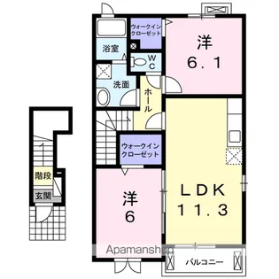 グレイシャス プラス【2階】の間取り