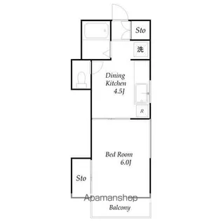 明宏ハイツ【1階】の間取り