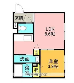 MARRIOTT共栄町【101号室】の間取り