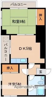 ライフインコダマ【101号室】の間取り