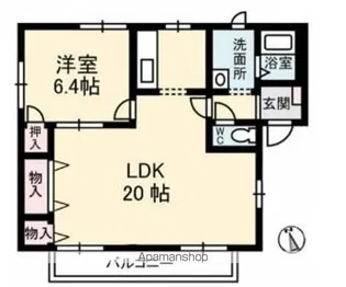フレグランス大島 A棟【2階】の間取り