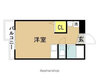 サンケイマンション第6ビル【5階】の間取り