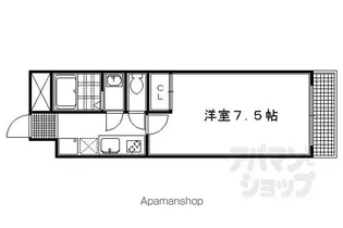 G・F二条城【403号室】の間取り