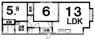 ボナールコート【A号室】の間取り