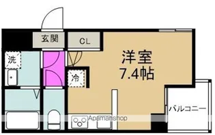 UMEDA ISLAND RESIDENCE【5階】の間取り