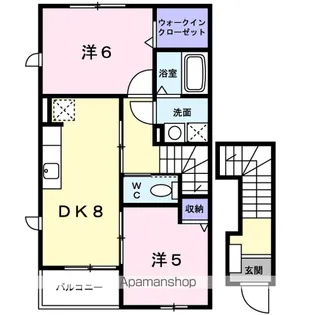 friede・泉台(フリーデ【2階】の間取り