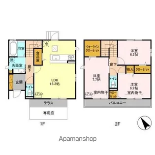 千葉県我孫子市柴崎【一戸建】の間取り