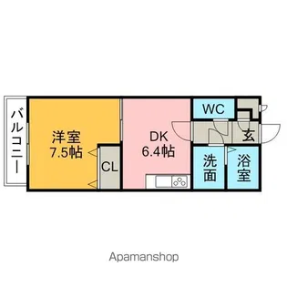 アンプルールリーブルWing【2階】の間取り