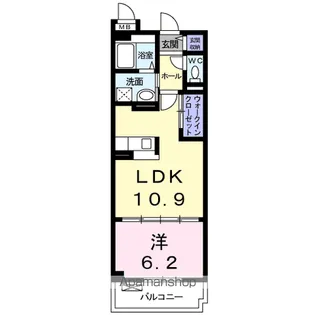 ゾーネンブルーメ・ノイン【1階】の間取り