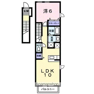 サンブロード【2階】の間取り