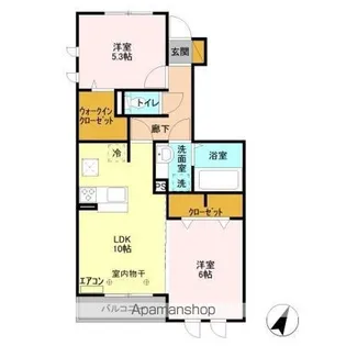 プラティーク I【1階】の間取り